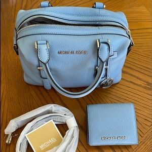 Light Blue purse with wallet